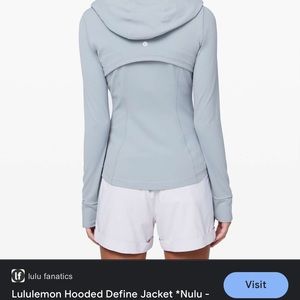Lululemon Hooded Define Jacket *Nulu - Chambray color